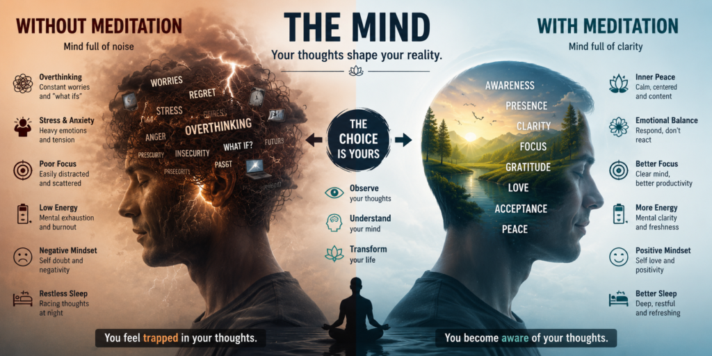 the power of meditation on thoughts and emotions